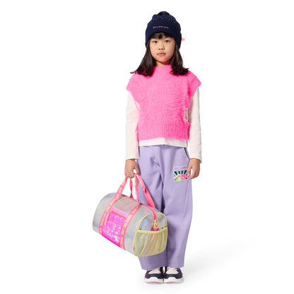 Billieblush Girls White and Pink Bowling Bag