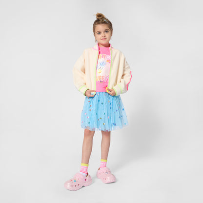 Billieblush Girls Stone Zipped Cardigan Jacket