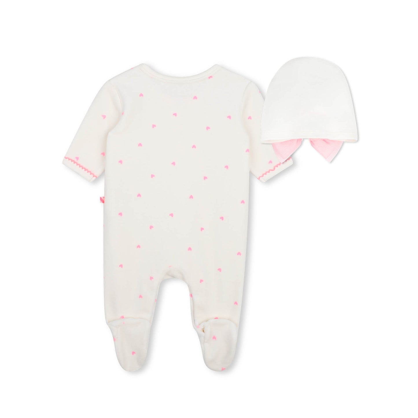 Billieblush Baby Girls Ivory Baby Grow and Pull on Hat