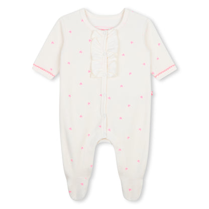 Billieblush Baby Girls Ivory Baby Grow and Pull on Hat