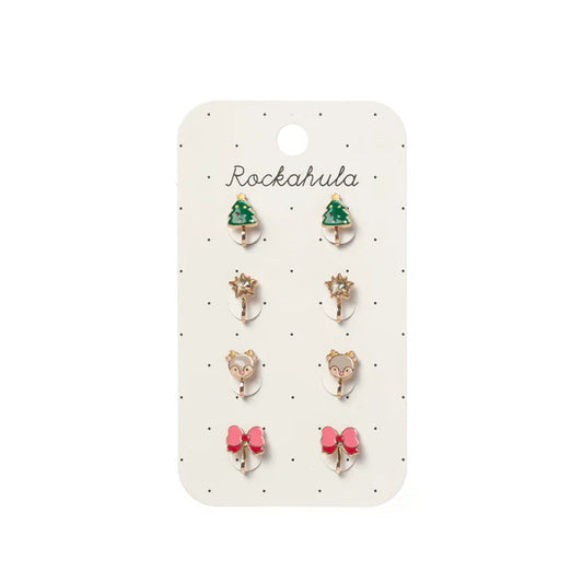 Rockahula Jolly Christmas Clip On Earrings
