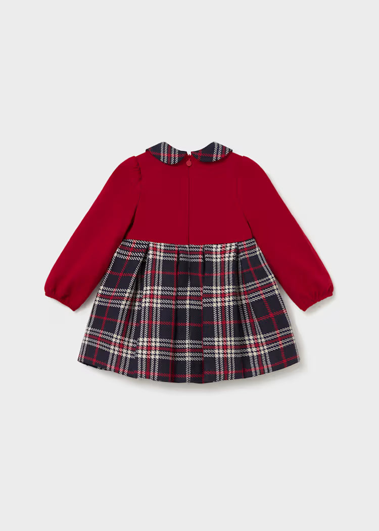Mayoral Baby Girl Red Plaid Dress