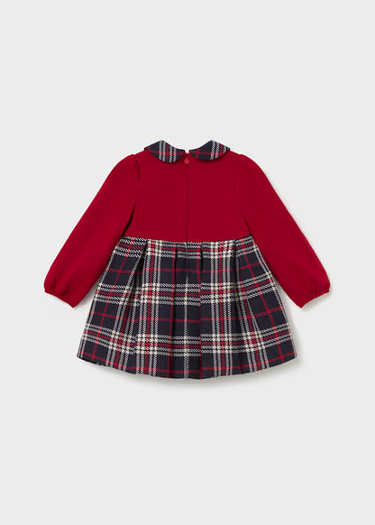 Mayoral Baby Girl Red Plaid Dress