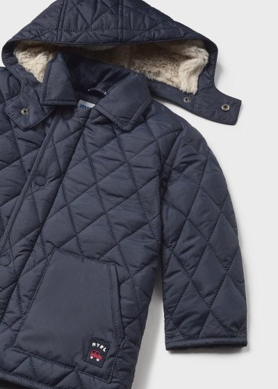Mayoral navy quilted coat