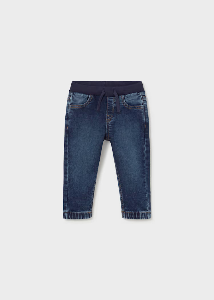 Mayoral Baby Boys Medium Soft Denim Jogger Trousers