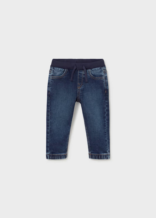 Mayoral Baby Boys Medium Soft Denim Jogger Trousers