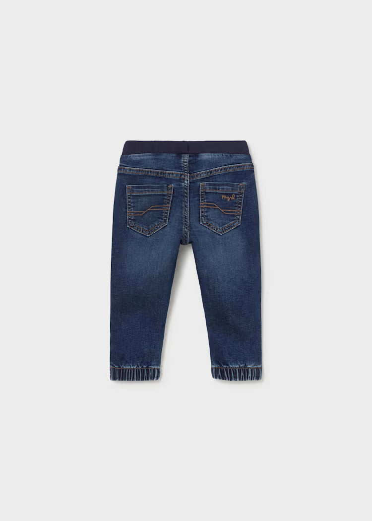 Mayoral Baby Boys Medium Soft Denim Jogger Trousers