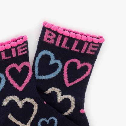 Billieblush Navy & Purple Glitter Socks Twin Pack