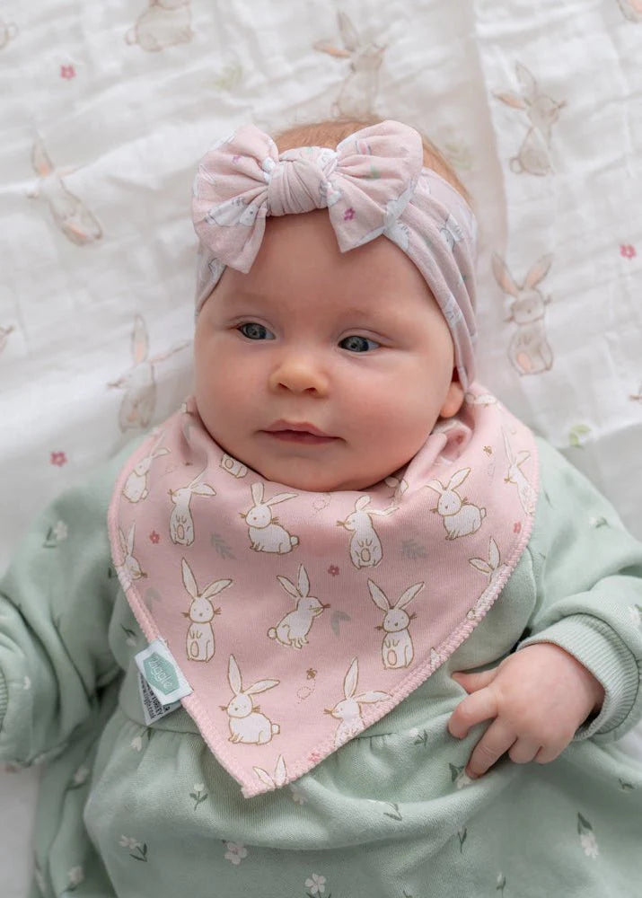 Ziggle Baby Girls Top Bow Headband Bunnies