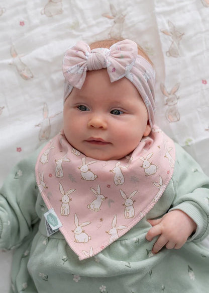 Ziggle Baby Girls Top Bow Headband Bunnies