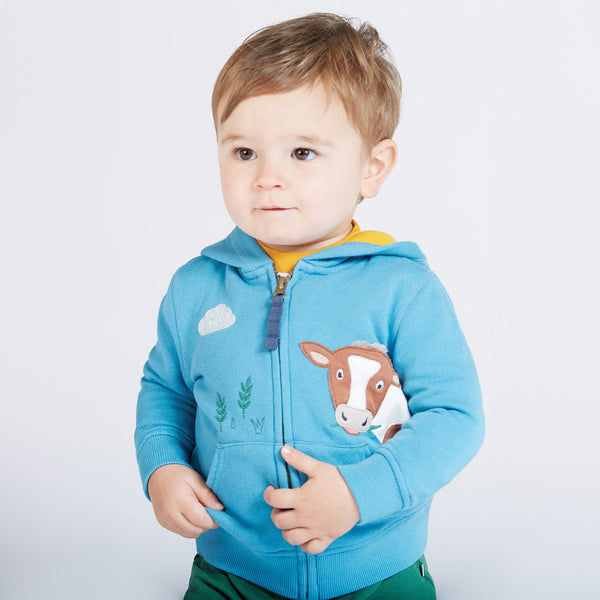 Frugi Switch Carbis Hoodie cow