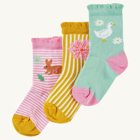 Frugi Freya Frilled Socks 3 Pack
