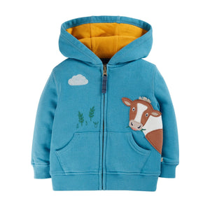 Frugi Switch Carbis Hoodie cow