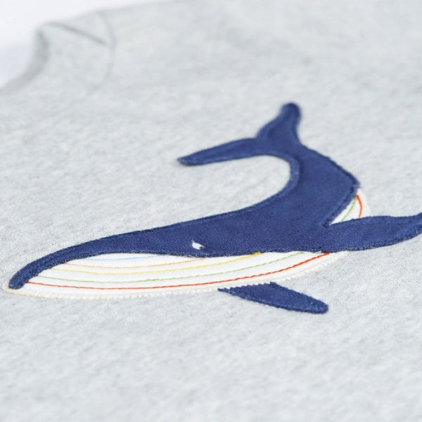 Frugi switch easy on jumper - whale