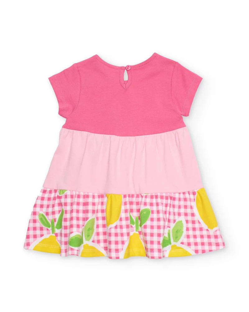 Tuc Tuc Girls Jersey Dress with Applied Flower