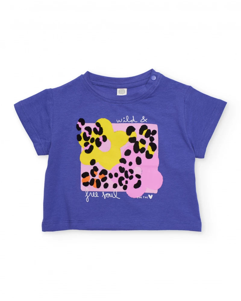 Tuc Tuc Girls T-Shirt and Leggings Set with Abstract Print