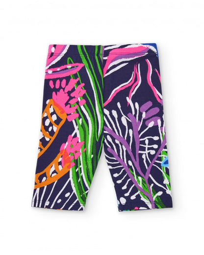 Tuc Tuc Girls T-Shirt and Capri Leggings Set with Raised Appliqués