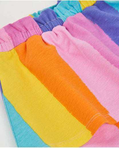 Tuc Tuc Girls Jersey Skirt with Vertical Stripes