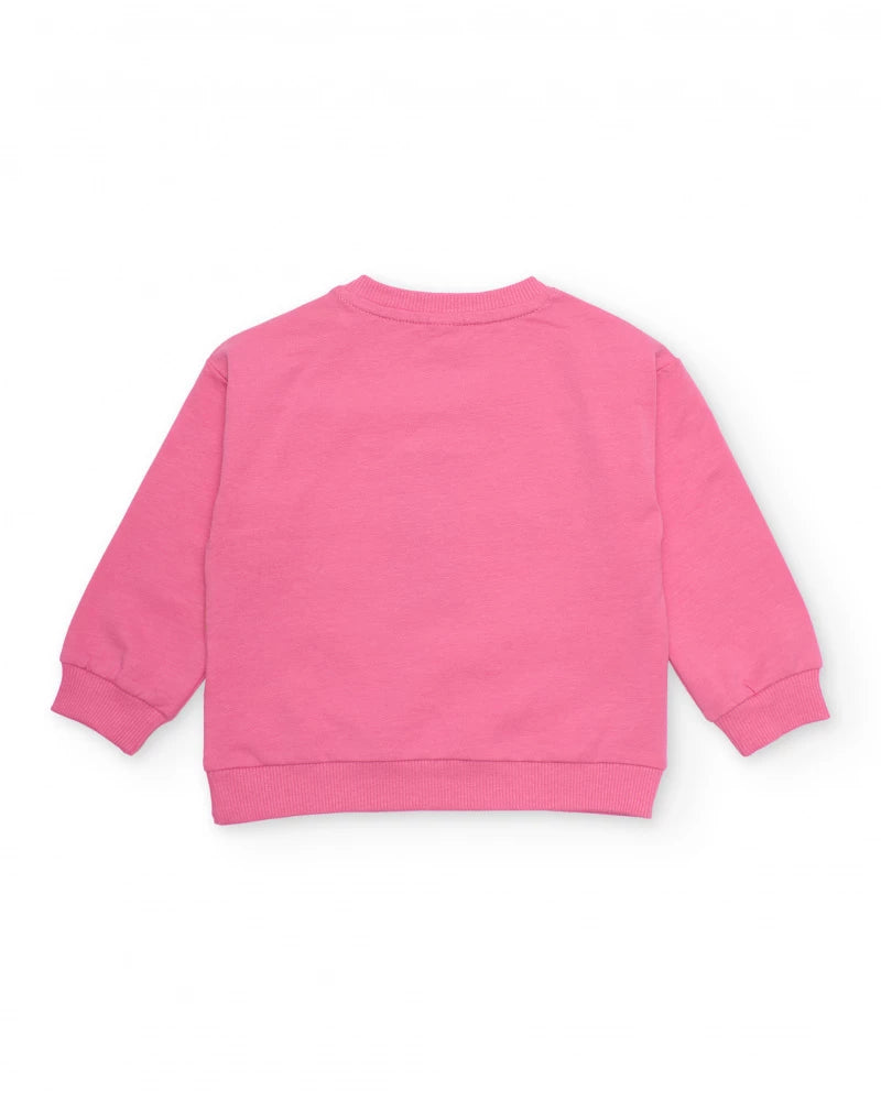 Tuc Tuc Girls Plush Sweatshirt with Shoulder Fastening