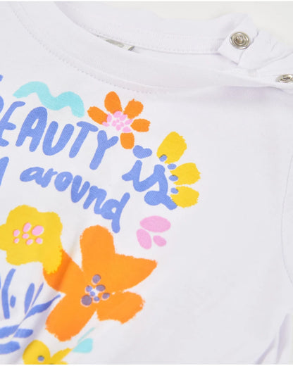 Tuc Tuc Girls T-Shirt with Decorative Knot