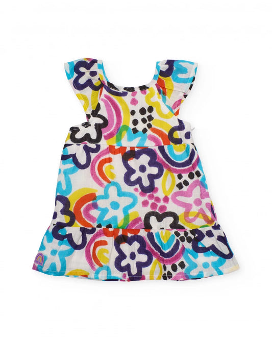 Tuc Tuc Girls Woven Dress With Floral Print