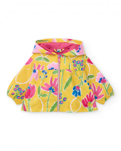 Tuc Tuc Girls Wind Stopper jacket with floral motifs