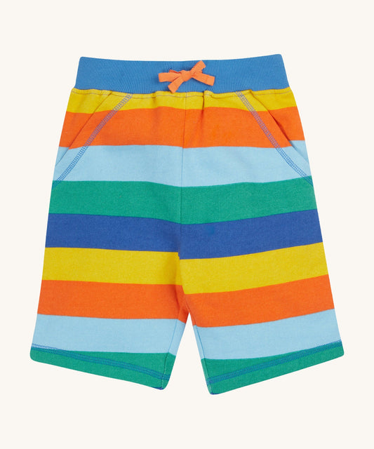 Frugi Boys Bold and Bright Striped Samson Printed Shorts