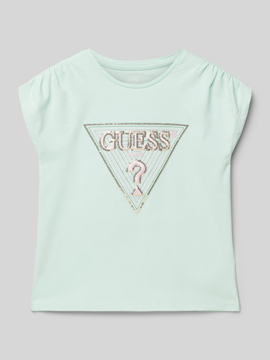 Guess Girls Short Sleeve Mint Summer T-Shirt