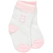 Emile et Rose Baby Girl Single Pair Socks in Pink/White