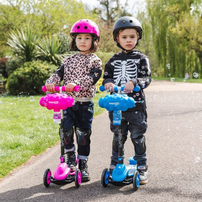 Foldable Bubble Go Tri-Scooter in Blue