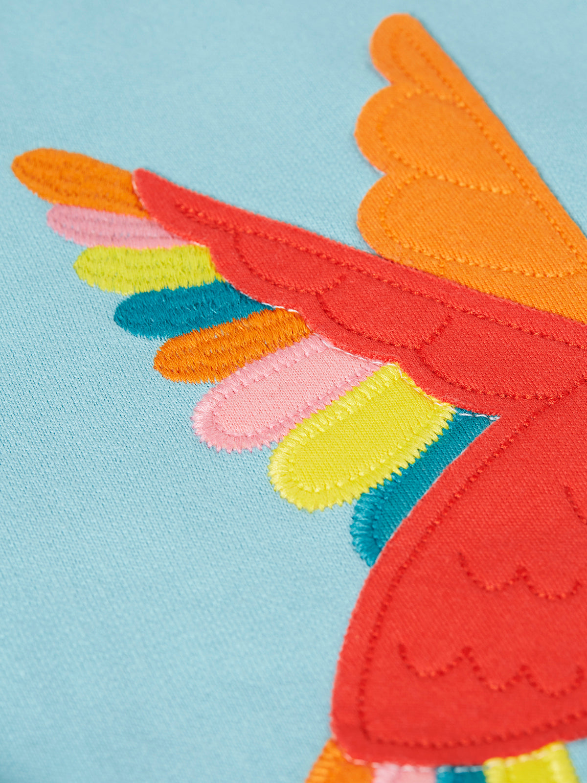 Frugi Girls Blue Lichen/Hummingbird Easy On Jumper