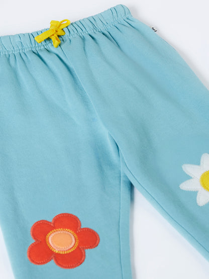 Frugi Baby Girls Flowers Character Joggers