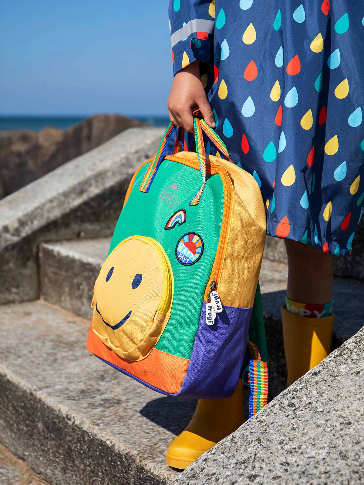 Frugi Happy Hotchpotch Ramble Rainbow Backpack