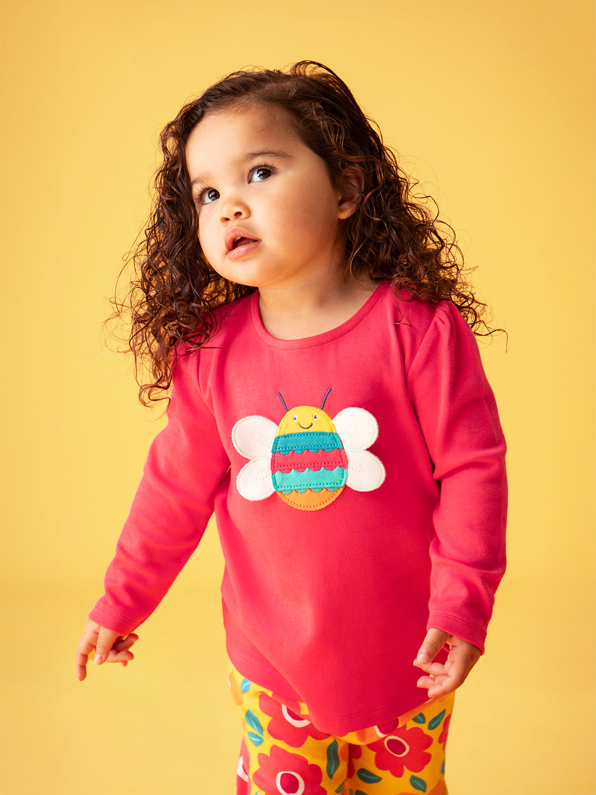 Frugi Girls Bee Long Sleeved Top