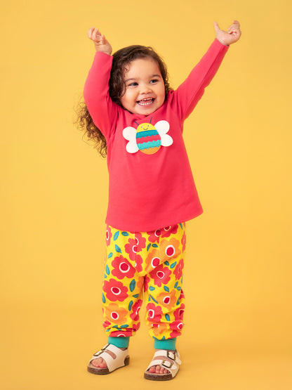 Frugi Girls Bee Long Sleeved Top