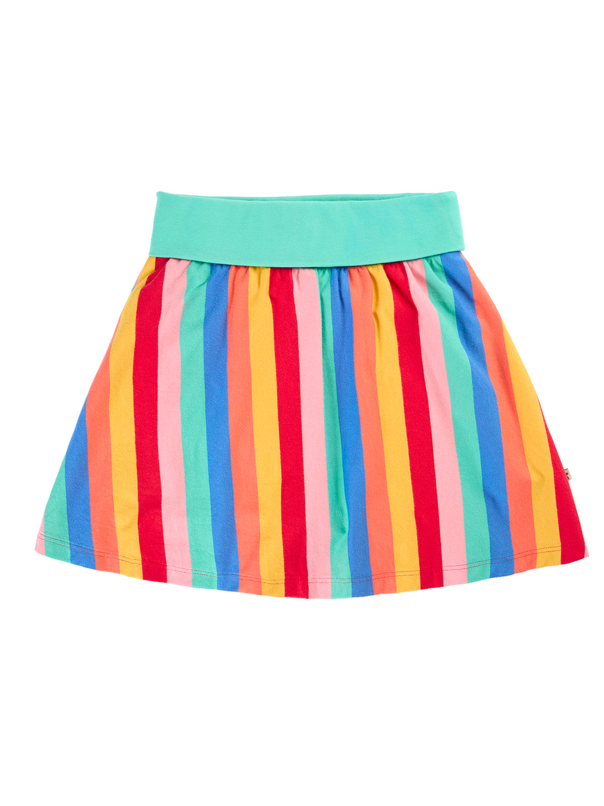 Frugi Girls Strawberry Rainbow Stripe Alba Skort