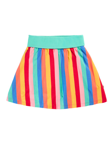 Frugi Girls Strawberry Rainbow Stripe Alba Skort