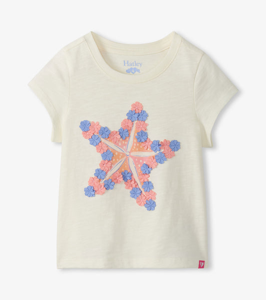 Hatley Girls Starfish Graphic Tee