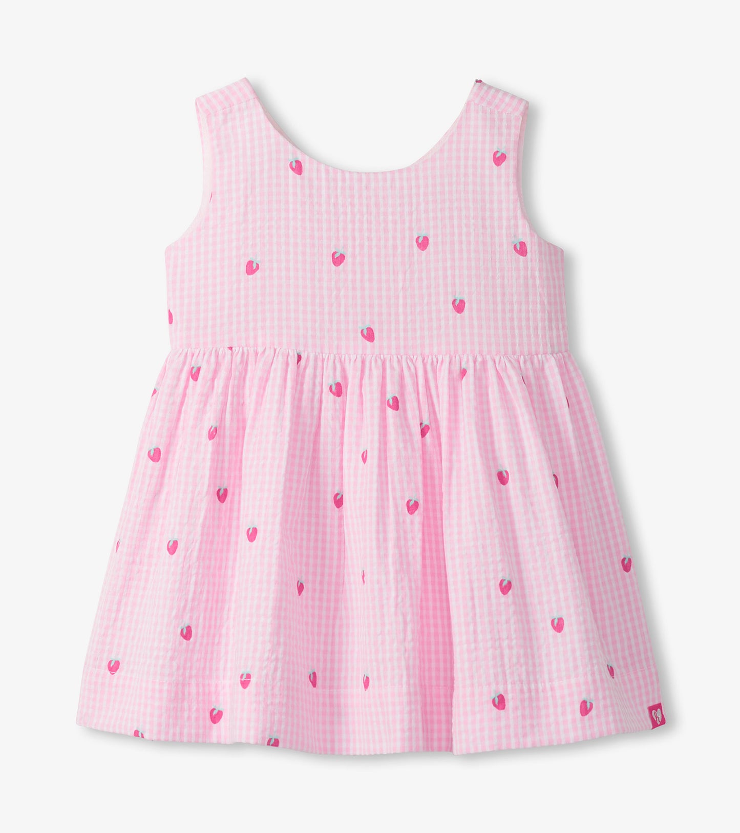 Hatley Baby Girls Teeny Berries Gingham Sleeveless Party Dress