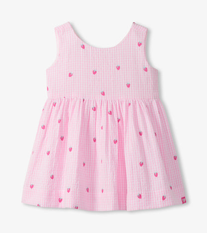 Hatley Baby Girls Teeny Berries Gingham Sleeveless Party Dress