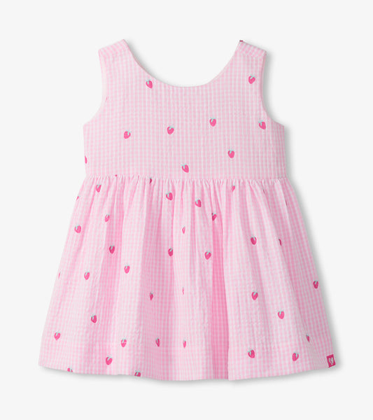 Hatley Baby Girls Teeny Berries Gingham Sleeveless Party Dress
