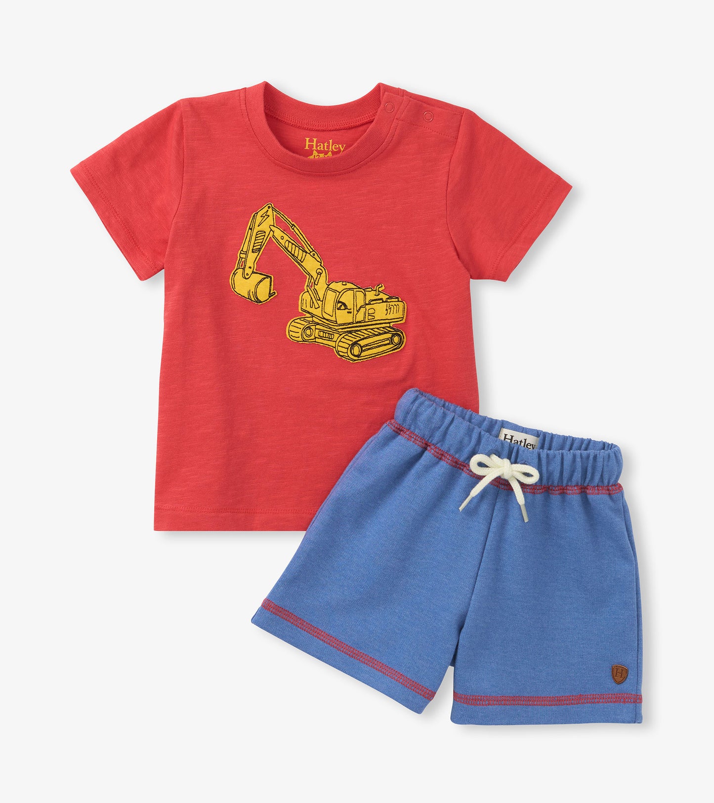 Hatley Baby Boys Digger T-shirt and Shorts Set
