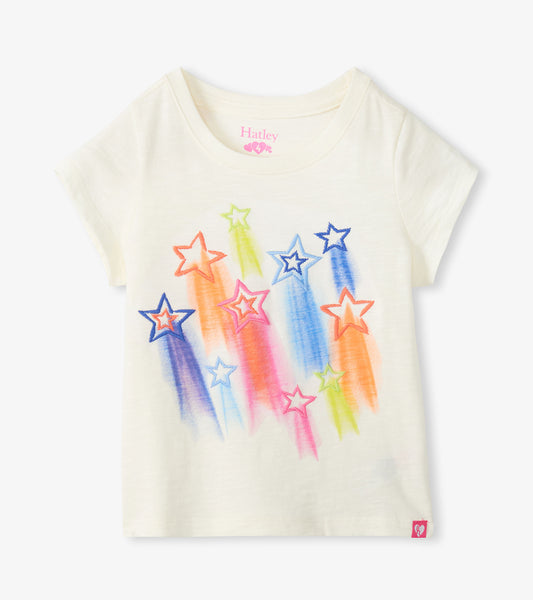 Hatley Girls Falling Stars Graphic Tee
