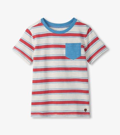 Hatley Boys East Coast Stripes Crew Neck Tee