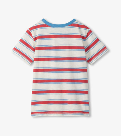 Hatley Boys East Coast Stripes Crew Neck Tee
