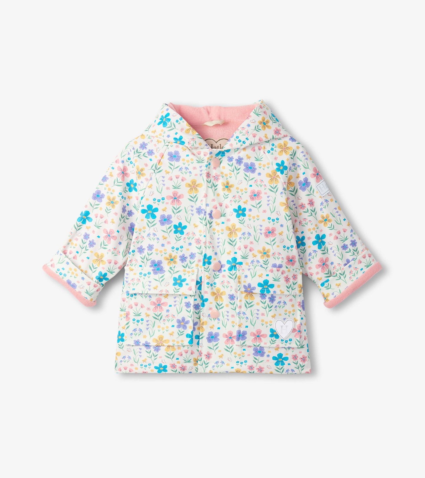 Hatley Baby Girl Little Garden Chicks Snap Rain Coat