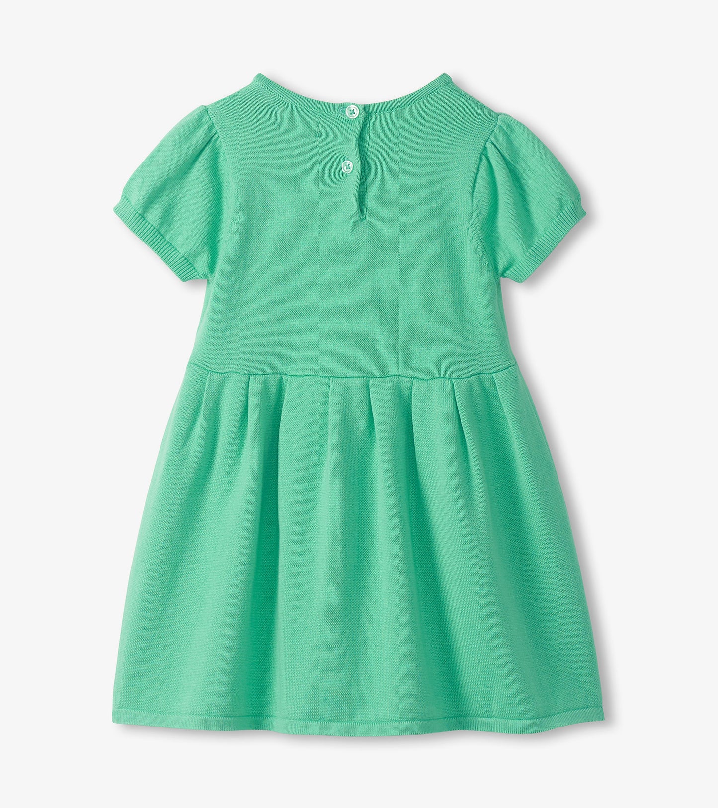 Hatley Baby Girls Neptune Green Knit Pointelle Dress