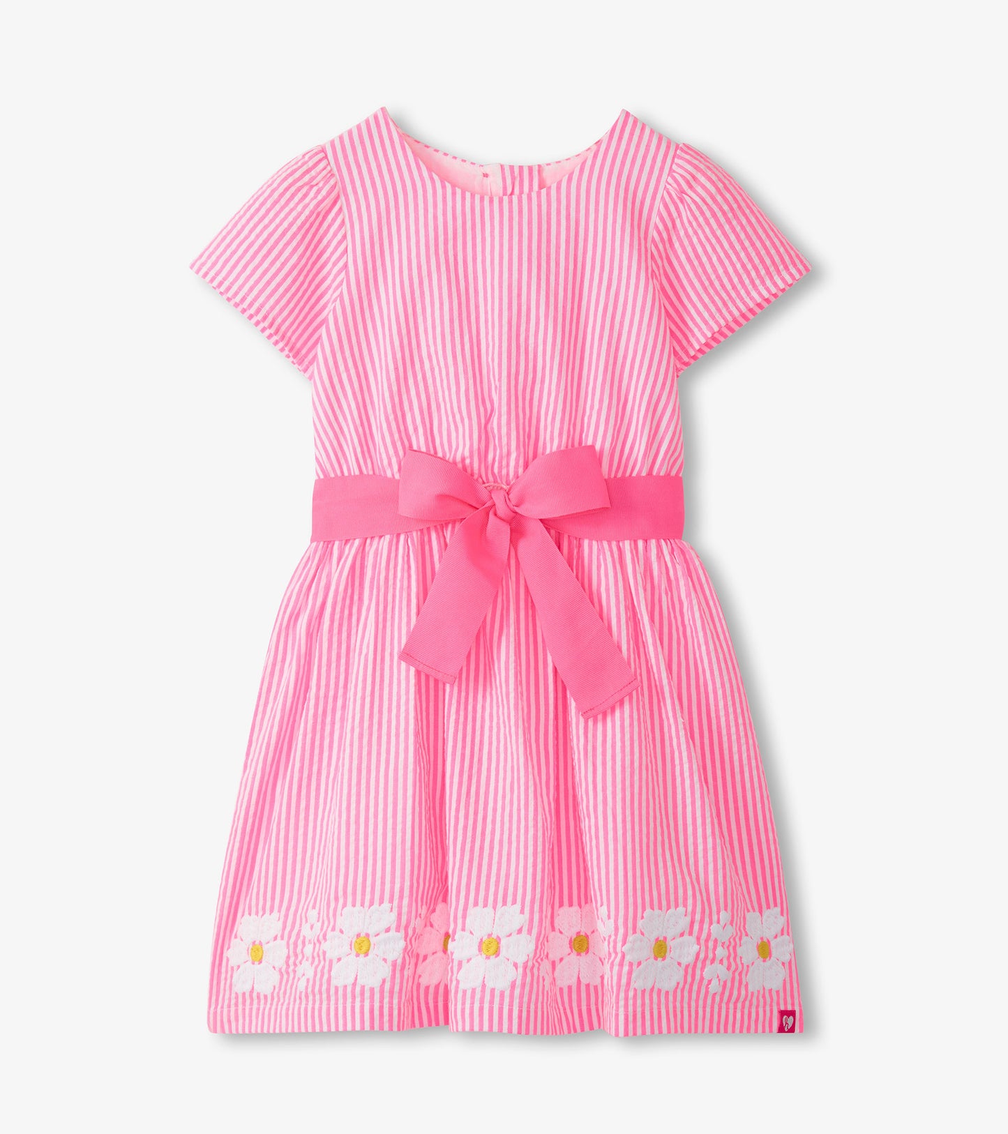 Hatley Girls Pink Seersucker Garden Dress