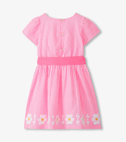 Hatley Girls Pink Seersucker Garden Dress