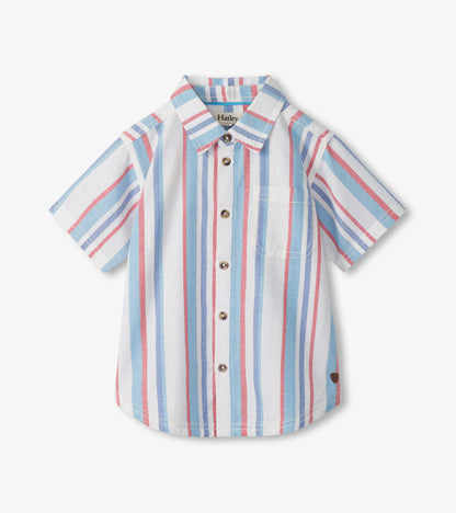 Hatley Boys Nautical Stripes Woven Button Down Shirt